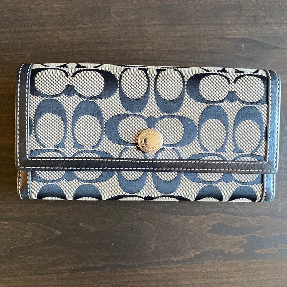 Monogram Coach Wallet